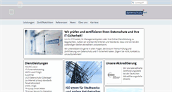 Desktop Screenshot of datenschutz-cert.de